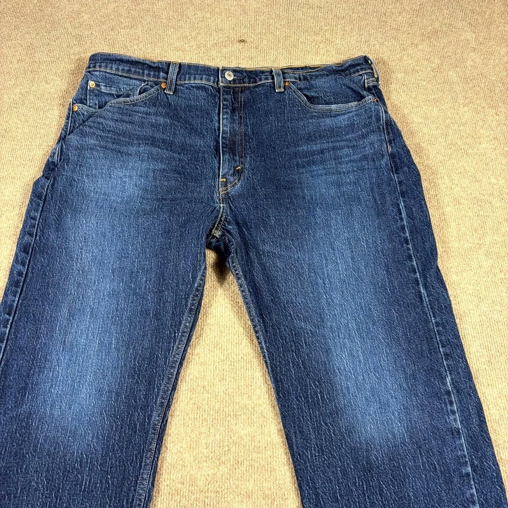 Levi's 505 Jeans Mens 40X30 Blue Denim Straight Leg Medium Wash High Rise Travel